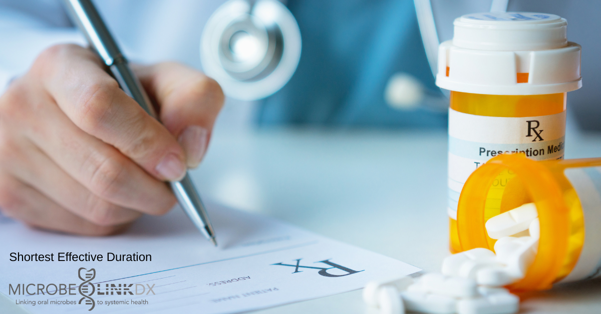 shortest effective antibiotic duration in periodontal therapy